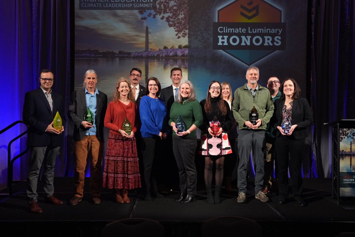 Today, we celebrate the Climate Luminary Honors and Carbon Neutral Awards that recognize institutions and individuals driving bold, equitable, and innovative solutions for a sustainable future.  Congrats to this year’s honorees.