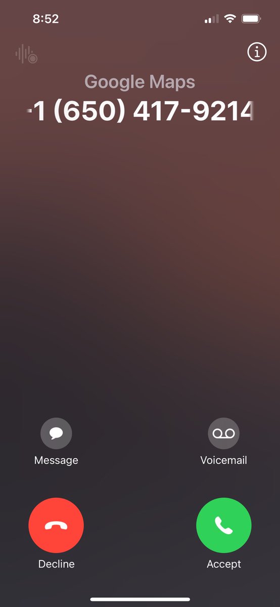 You get calls from your delivery driver. I get calls from the google maps man. We are not the same.