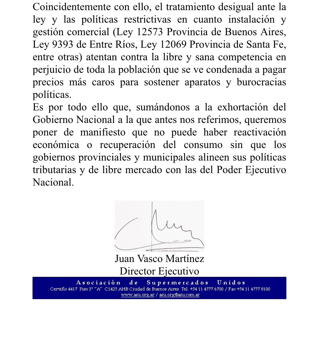 dievalen's tweet photo. Explícito rechazo de la asociación de supermercados de la voracidad fiscal que demuestran algunas provincias y municipios! https://t.co/qjqdoP8NFx https://t.co/pkNOGef4EE