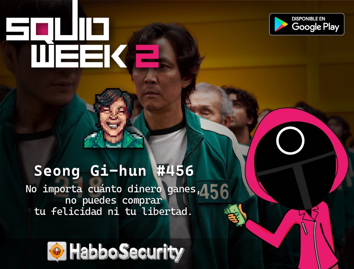 📣Ya abrió el 1er. juego de nuestra #SquidWeek: "Luz Roja, Luz Verde"👧🔫 El clásico reto regresa con una nueva variante. Los jugadores deberán cruzar un campo sin ser detectados por la gigantesca muñeca que monitorea sus movimientos💥➡️habbo.es/room/125071030 <a href="/ESHabbo/">Habbo ES/MX</a>