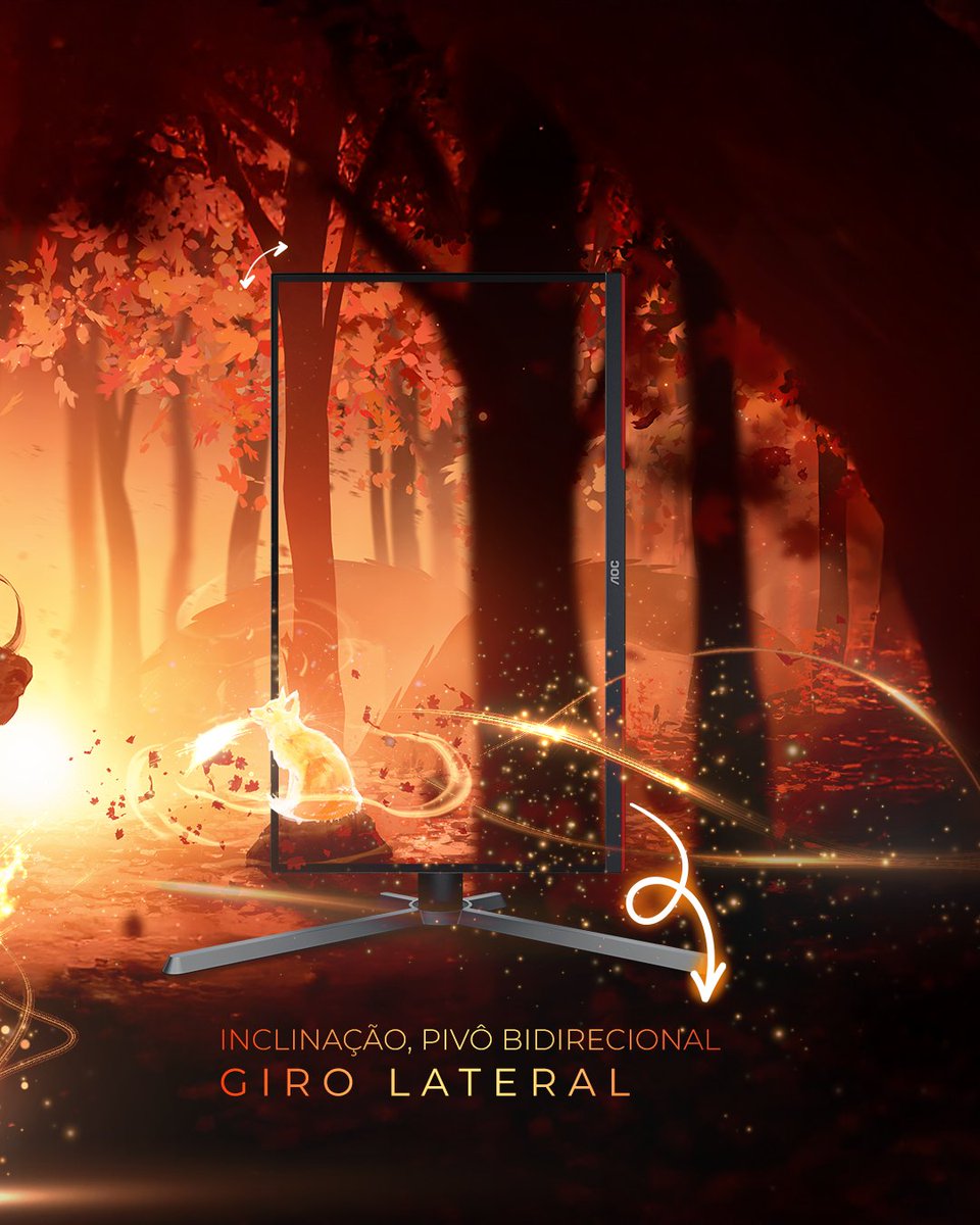 Na horizontal? Em pé? Mais alto? Mais baixo?​

Com o AOC DESTINY 25G3ZM, você escolhe a posição que mais gosta... Aliás, qual é a sua favorita?​

#AGONbyAOC #Games #Game #fy #fyp #explorer #linhag4