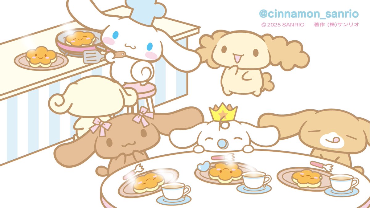 cinnamon_sanrio's tweet photo. 今日はみるくのお誕生日。にこにこ笑顔のパンケーキでお祝いだよ♪ https://t.co/83GPhWAh5A