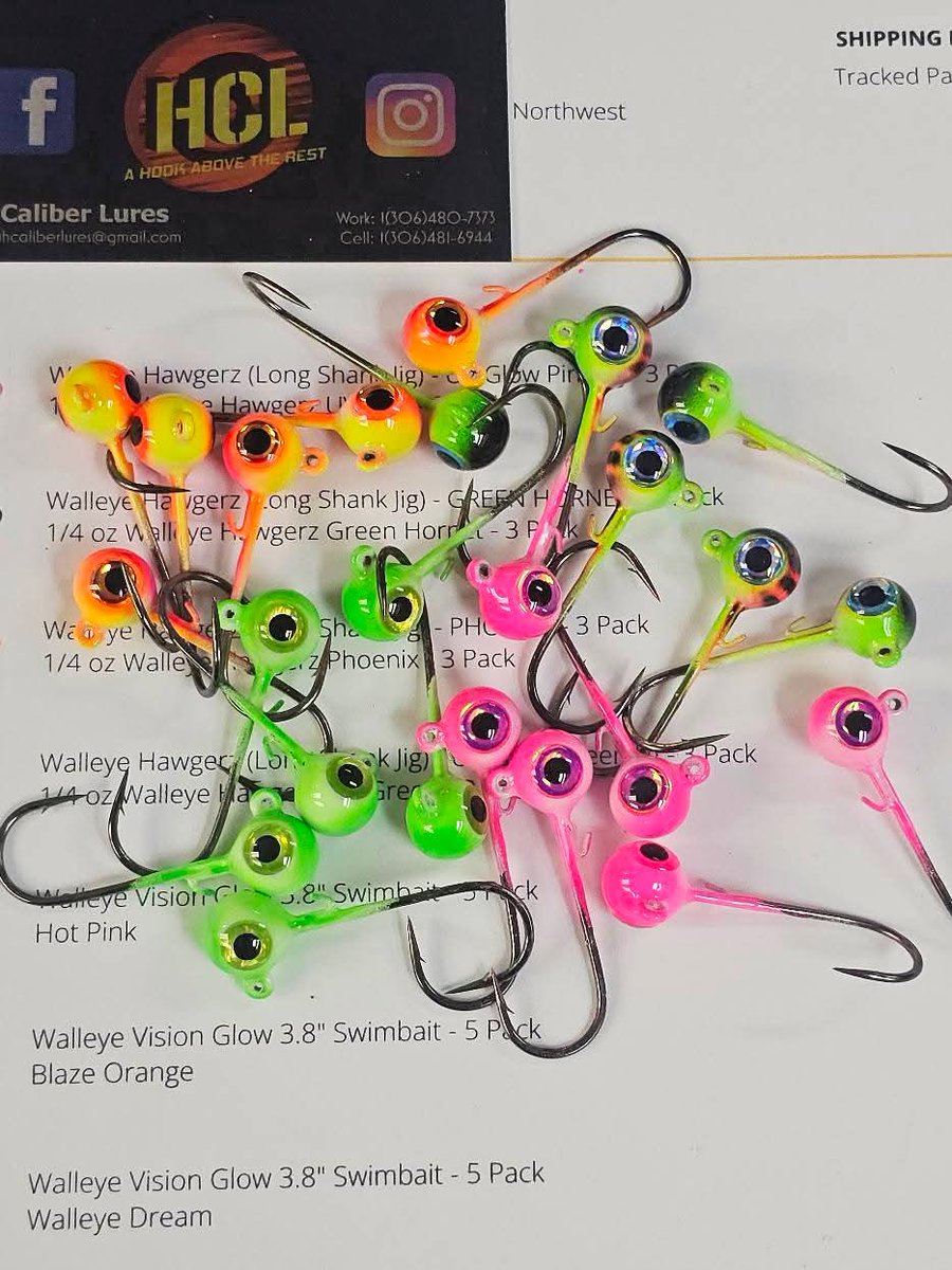 HCL_customlures's tweet photo. Walleye Hawgerz Series now with a stronger much sharper hook. It took a while &amp; the perfect hook has been found. It provides a great blend of strength and sharpness!
This new standard is a massive upgrade &amp; will become a new benchmark in quality for HCL. 
https://t.co/62d2qfelux https://t.co/YgjeXupscP