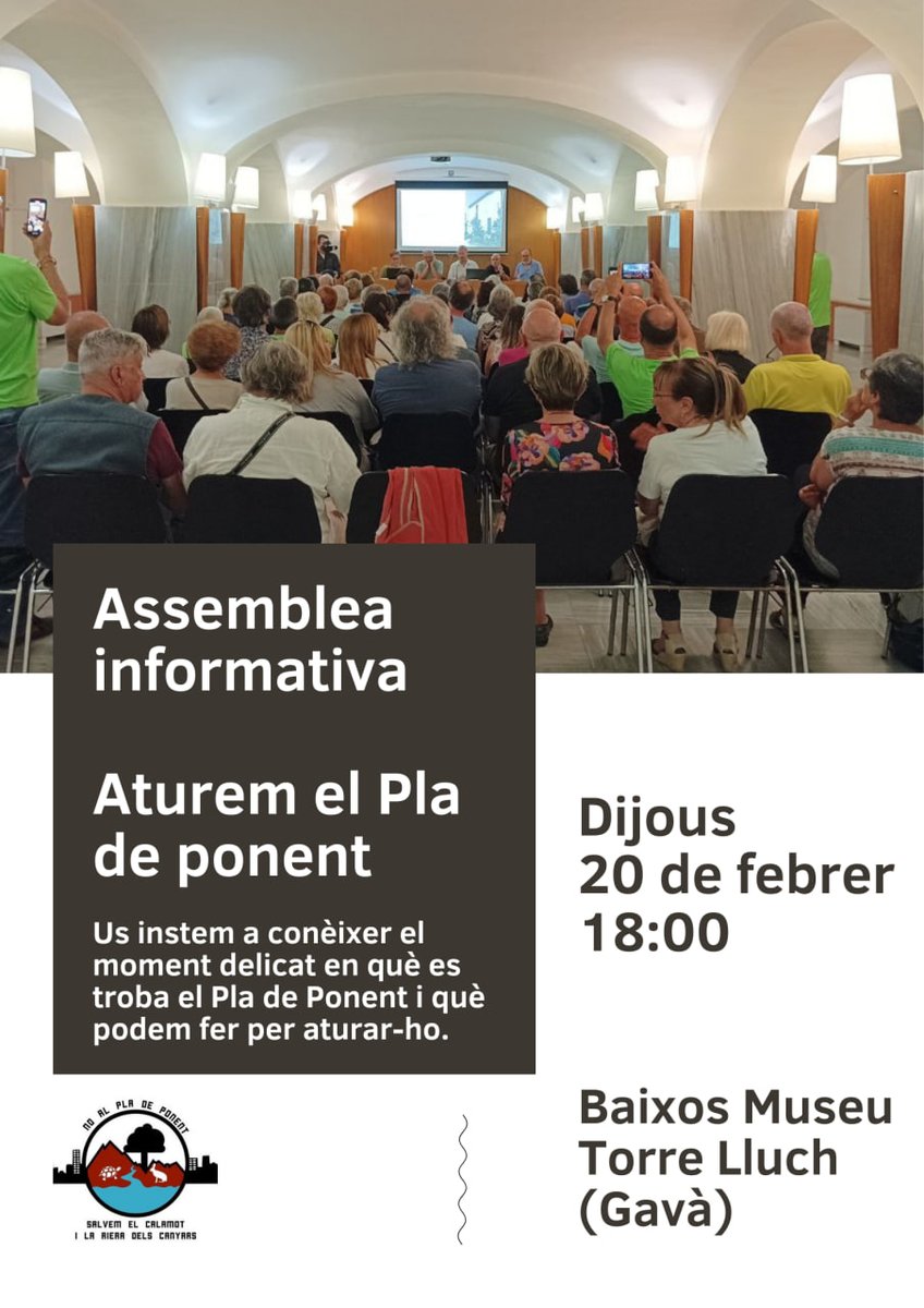 Aturem el Pla de Ponent tweet media