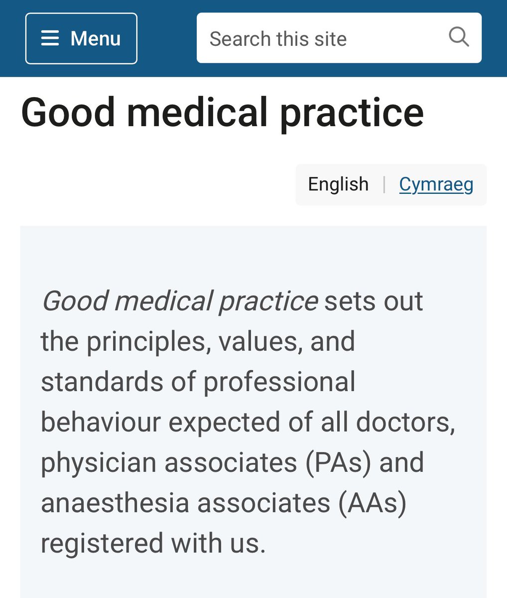Xeon4f145d96s1's tweet photo. Hi @gmcuk, how can you have an entire document called “Good Medical Practice” but at the same time are unable to define what medical practice actually is?

Please clarify. https://t.co/nHHHWoVmUV