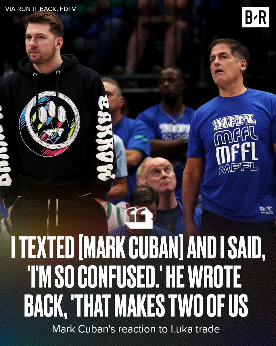 Even Mark Cuban could not believe the Luka news 😳🤯

(via <a href="/ChandlerParsons/">Chandler Parsons</a>, <a href="/RunItBackFDTV/">Run It Back</a>)