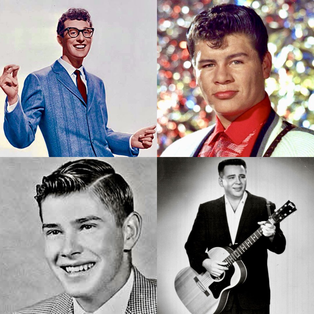TheBygoneTimes_'s tweet photo. The Day the Music Died
On this day February 3, 1959, American musicians Buddy Holly (22), Ritchie Valens (17), and J.P. Richardson (28) were killed in a plane crash along with 21-year-old pilot Roger Peterson in Cerro Gordo County, Iowa. https://t.co/9UVXu1Qawg