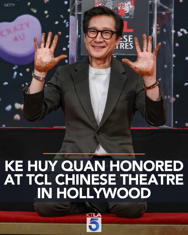 Actor Ke Huy Quan left his mark in Hollywood this morning: 
ktla.com/entertainment/…
