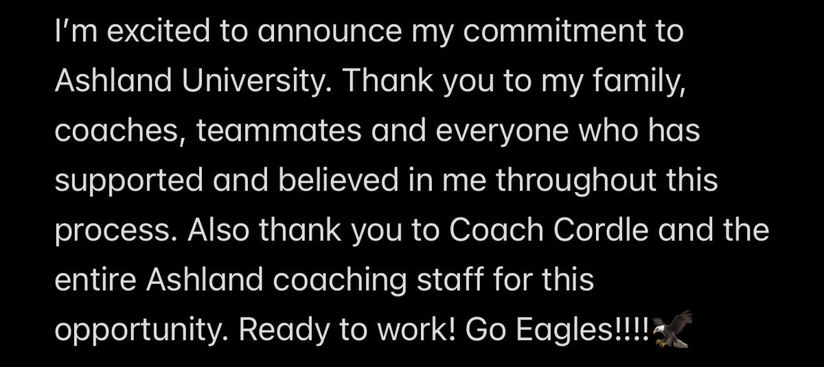 COMMITTED #goeagles 🦅