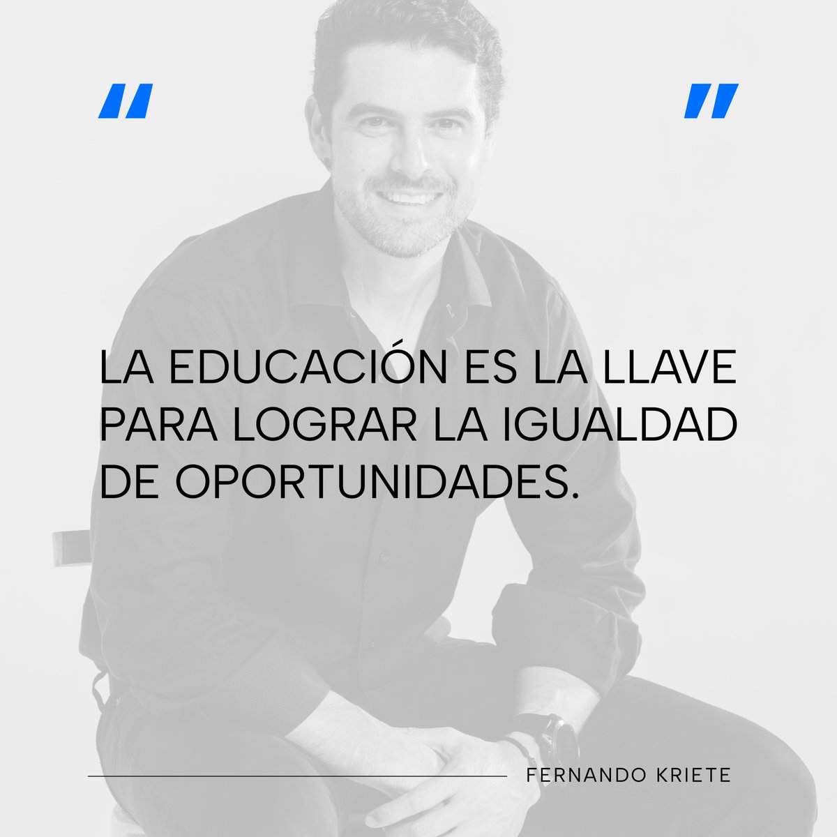 En nuestra #KeyQuotes 📃 de hoy, nuestro Co-fundador, Fernando Kriete, nos cuenta cómo la educación brinda las herramientas y conocimientos necesarios para que cada persona pueda alcanzar su máximo potencial.

#WeAreKey #TheDOgeneration 🌎