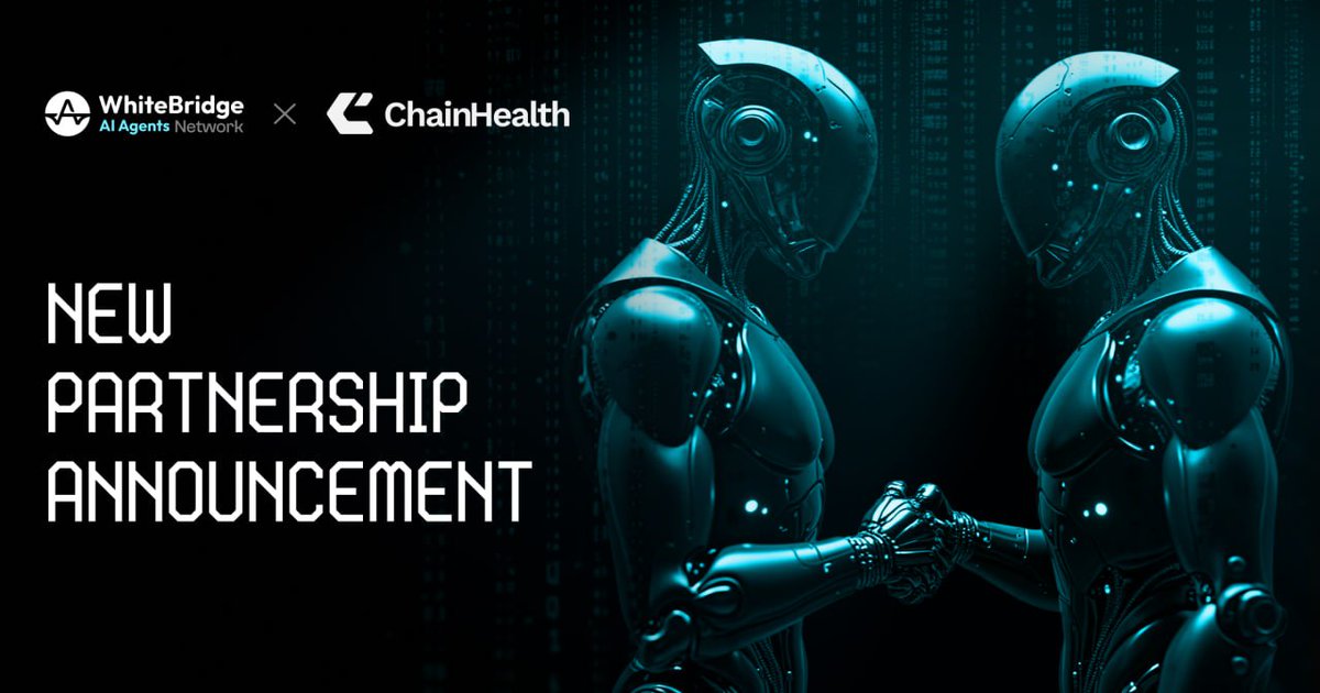 ⚕️ <a href="/chainhealthai/">ChainHealth AI</a>  x WhiteBridge Network 🤖

We’re teaming up with ChainHealth to accelerate the adoption of AI-powered health solutions and decentralized infrastructure in Web3.

This collaboration brings:
🔹 Smarter AI Health Agents
🔹 Stronger DePIN Ecosystems
🔹 Engaging