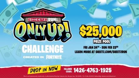 Don't forget to keep competing for the $25,000 Sheetz Run: Only Up! Challenge! <a href="/sheetz/">SHEETZ</a> <a href="/UmiGamesStudios/">Umi Games</a> #sheetzrun #whythesheetznot #ad 

Challenge ends February 23rd so the grind better not stop! LETS GO 🔥 

No purchase necessary. 50 US
DC res, 13+. 2/23/25. Rules/elig:
