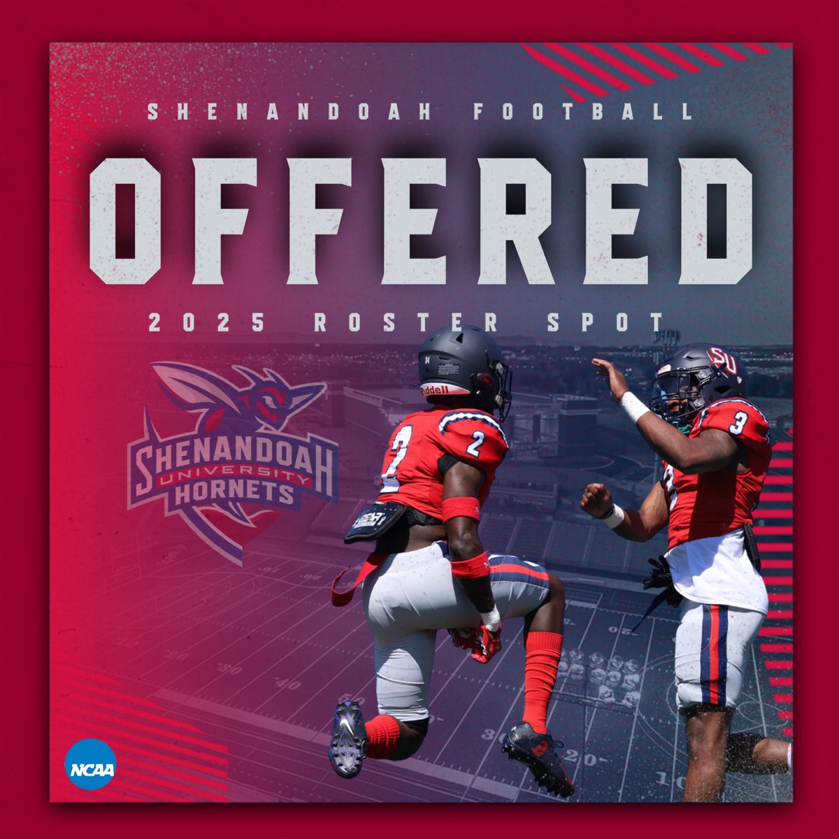 After a great visit this past weekend I'm blessed to receive my second offer from <a href="/SUhornetsFB/">Shenandoah Football</a> !!

<a href="/56ways/">KalvinOliver</a> <a href="/Reegs36/">Chris Regan</a> <a href="/CoachReynolds50/">Tyler Reynolds</a> <a href="/St_EveRich9/">Steve Richmond</a> <a href="/wtgssports/">WTGSSPORTS</a> <a href="/football_qb_7/">Markel Harrison</a>
