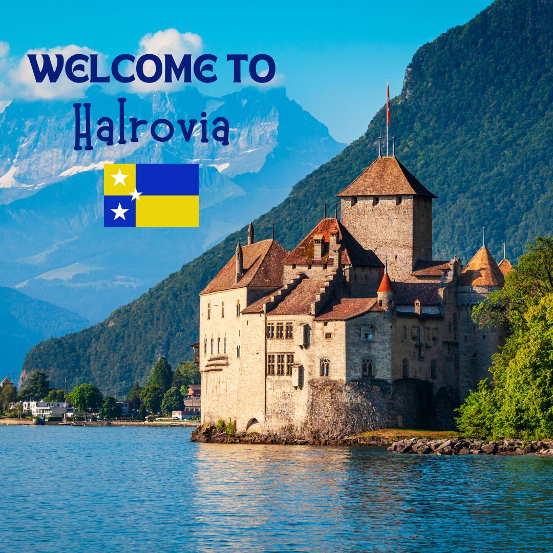 KaliAAnthony's tweet photo. My next release, Royal Fiancée Required, is set in the fictional country of Halrovia, so what did I do? I designed a flag &amp; postcard for said country. Because I should be writing but I'm procrastinating instead! 😂 Pre order here: https://t.co/M900uyMI1W #romancelandia https://t.co/PpdJ9N8AWN