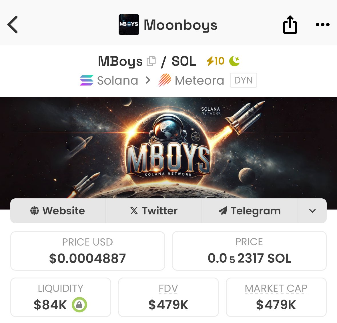 MBOYS is Back—Stronger Than Ever!

After a $10M peak on BNB network, MBOYS is ready to dominate Solana again! Battle-tested leadership, unstoppable momentum—don’t miss out!

Buy Now &amp; Join the Revolution (DYOR)
🔗 CA: 27jFwDUUkuASLSTiYa9uKXSXQkjBe9mDdVmeLSkNmoon
🐦 X: