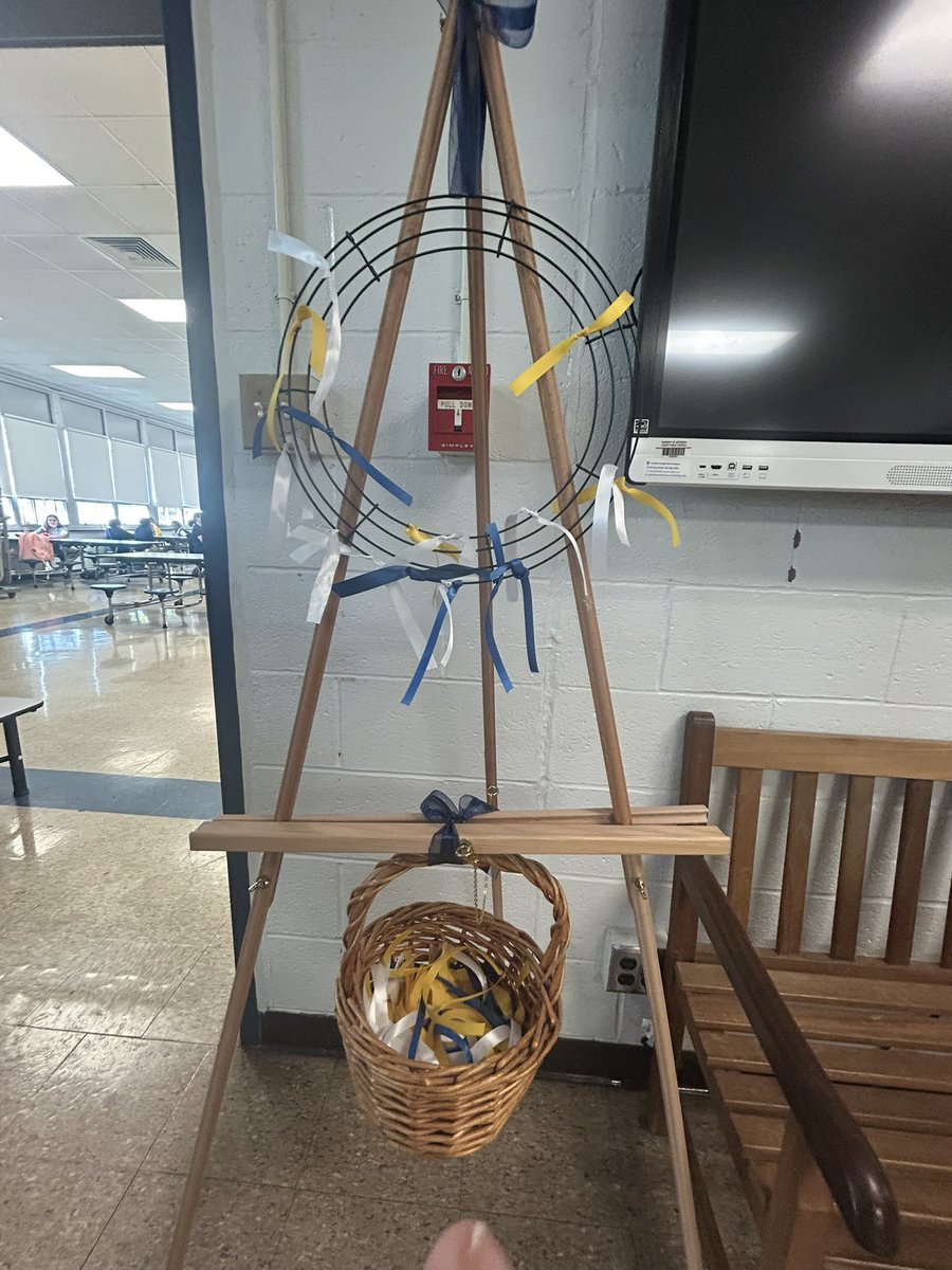 Our February Kindness Wreath started today. Each ribbon signifies an act of kindness by our Tigers. We can’t wait to show you the finished product at the end of the month!