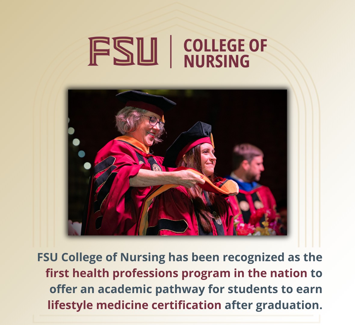 Great news! Enrollment for the next #LifestyleMedicine cohort is now open! Don’t miss your chance to join this groundbreaking program.

🔗 Learn more &amp; apply: nursing.fsu.edu/dnp-lm
📖 Read the full article: bit.ly/3ExcJXL

#FSUNursing #ACLM #DNP