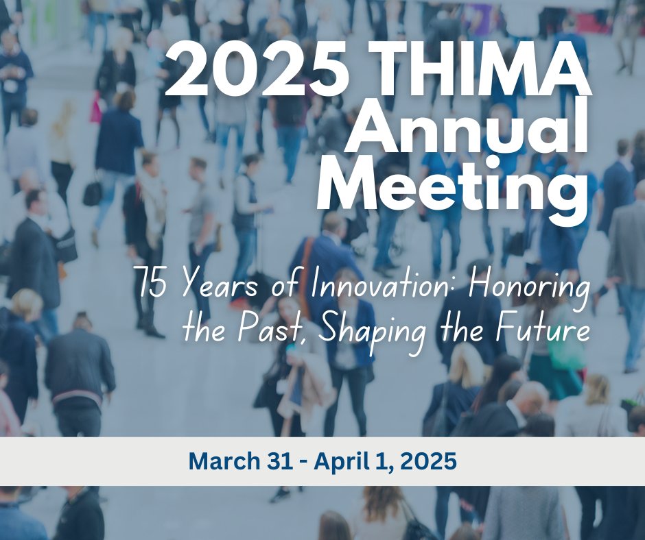 A two-day gathering at Montgomery Bell State Park, taking place on March 31st and April 1st. There will be live virtual sessions on Friday, April 4th. Learn more and register at thima.org/annualmeeting/.
#THIMA