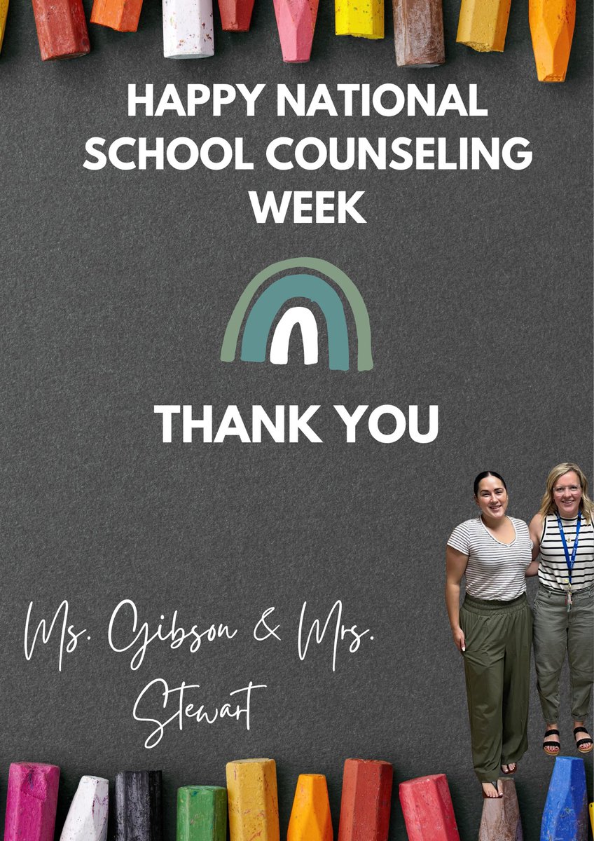 This week, we proudly recognize National School Counseling Week and celebrate the dedication and impact of our amazing school counseling team, Ms. Gibson and Mrs. Stewart! Thank you for all that you do for our students 💜
