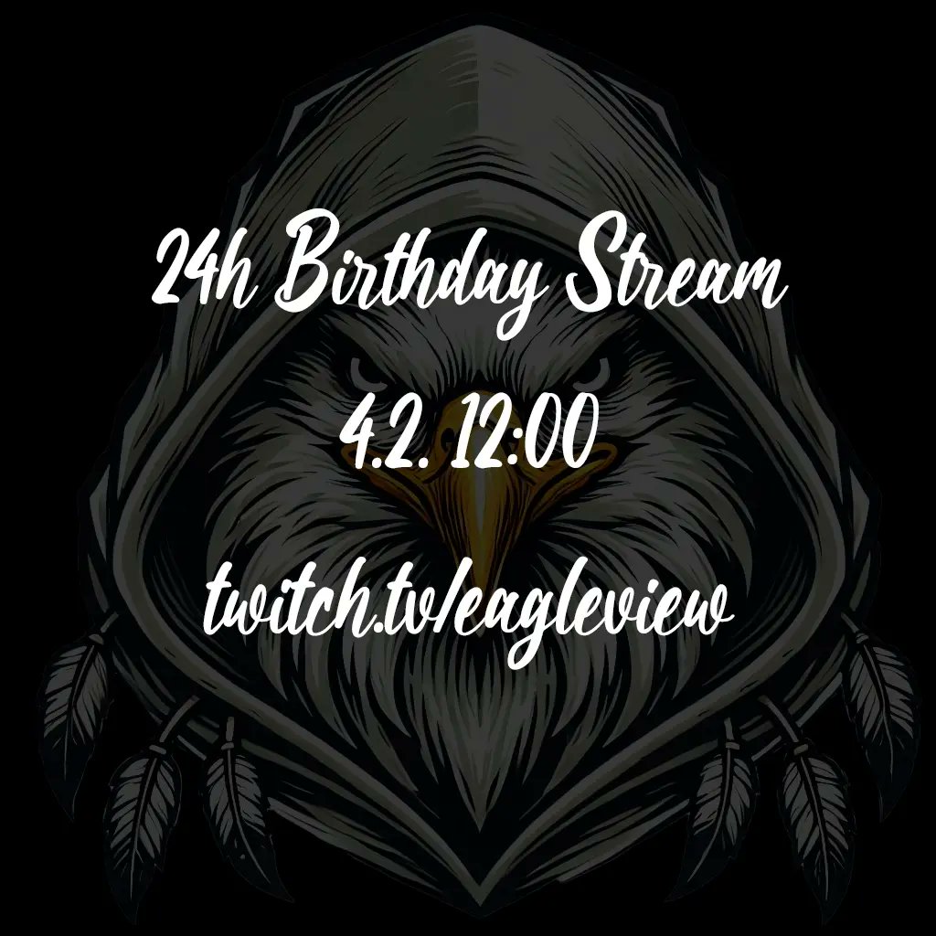 Eagleviewttv's tweet photo. Freu mich auf euch. Wir sehn uns morgen, ab 12 Uhr für ganze 24 Stunden. Kommt vorbei und lasst uns ne geile Zeit haben.

Euer Eagleview

#twitch #twitchstreamer #sony #streaming #sennheiser #elgato #playstation #livestreaming #Spaß #medival #kingdomcomedeliverance2 https://t.co/blu2LhijAn