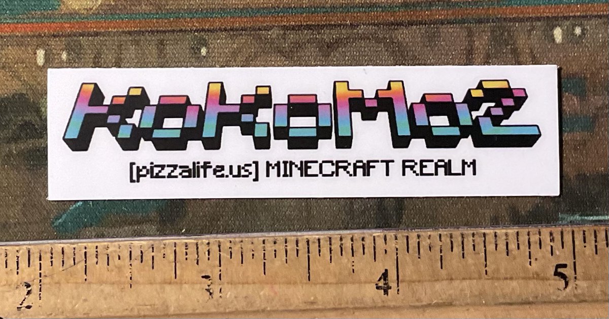 PizzaLifeUSA's tweet photo. New Decal #hlpl #KoKoMo2 #sticker #decal #Minecraft #art #games #entertainment Help us fund our Realm by purchasing decals for $1.25, contact me on our socials. https://t.co/mkOpV1CDSs