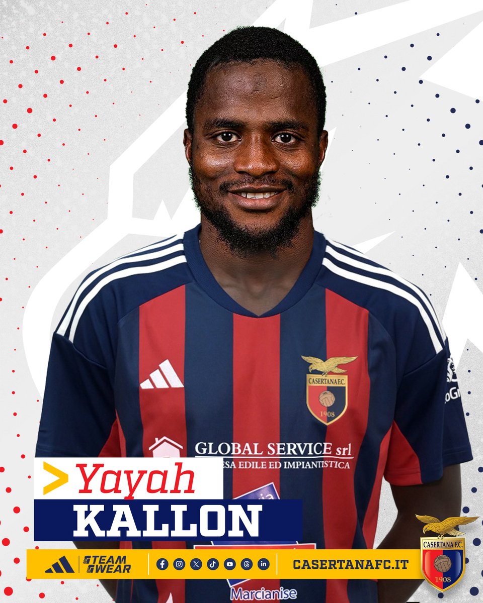 NumeroDiez_10's tweet photo. UFFICIALE - Yayah #Kallon è un nuovo giocatore della #Casertana. ✅🇸🇱 https://t.co/V0srhbzEui