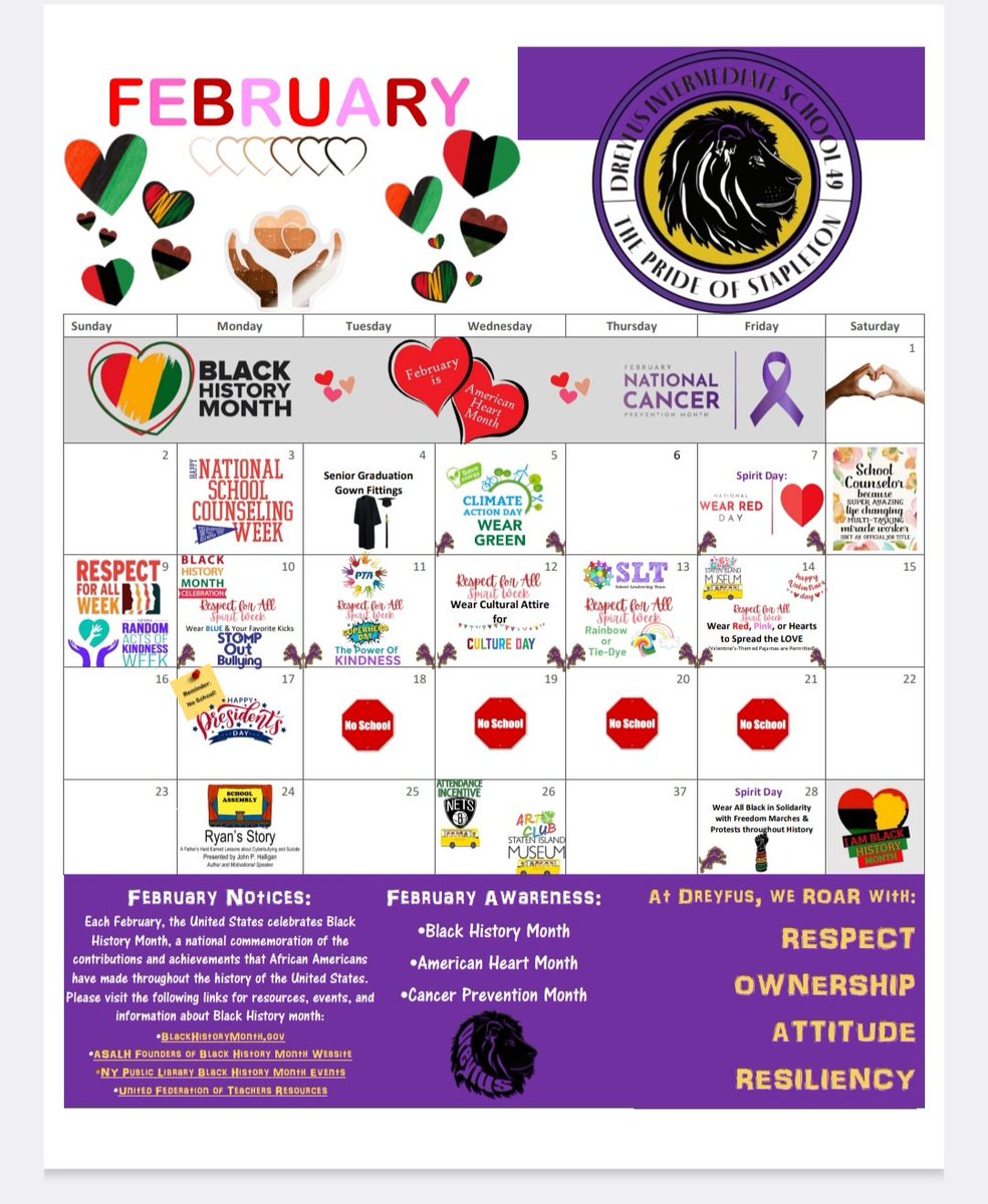 Our February calendar is out!