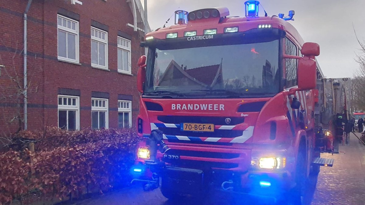 Woningbrand aan de Duinakker in Bakkum
