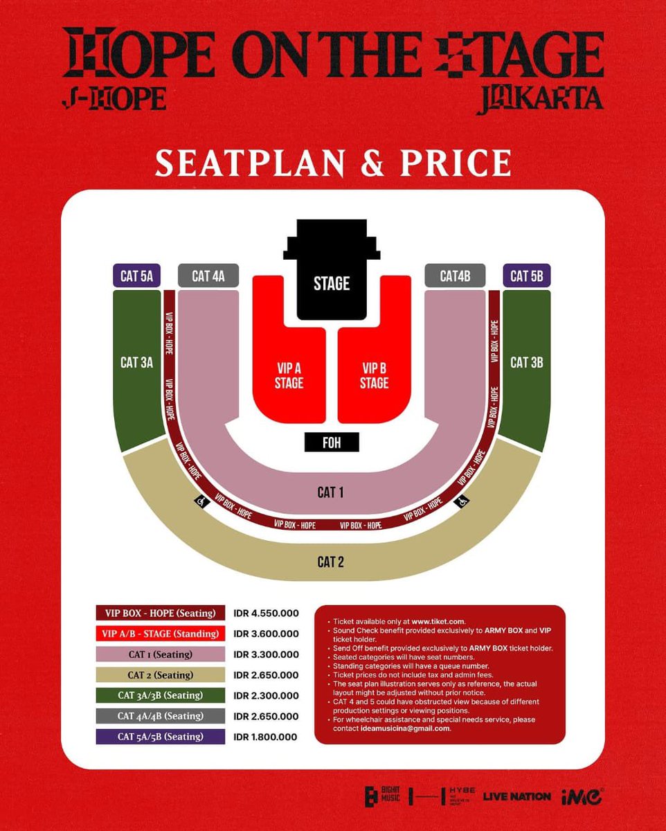 Masih bingung antara vip box, vip atau cat 1 😭 
Warnya itu loh ya Allah