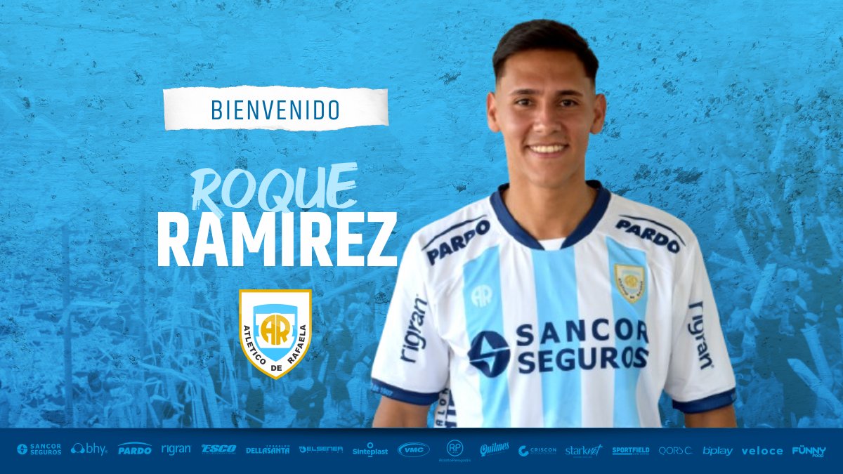 OficialAMSyD's tweet photo. #Incorporaciones ✍

⚽ El lateral izquierdo Roque Ramírez (25), es nuevo jugador de la institución.

🔙 Luego de haber debutado en Primera División con nuestros colores, llega proveniente de Nueva Chicago, con paso por River de Uruguay.

¡Bienvenido al Celeste! 🩵🤍🩵 https://t.co/fbJahKBu63