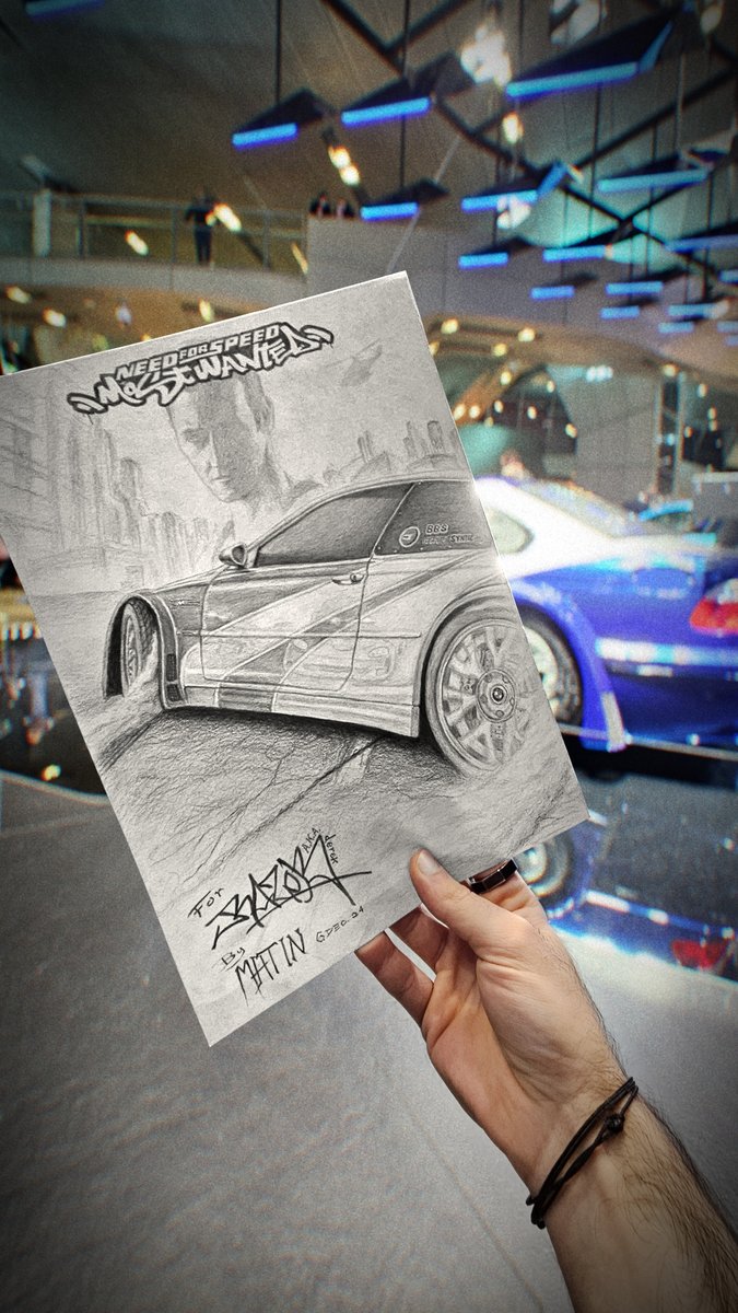 matinprsd's tweet photo. Last December, I was very lucky to have been able to meet Razor / Derek Hamilton in real life and made him a NFS Most Wanted Cover art drawing to take home! https://t.co/56LqRp4iIh