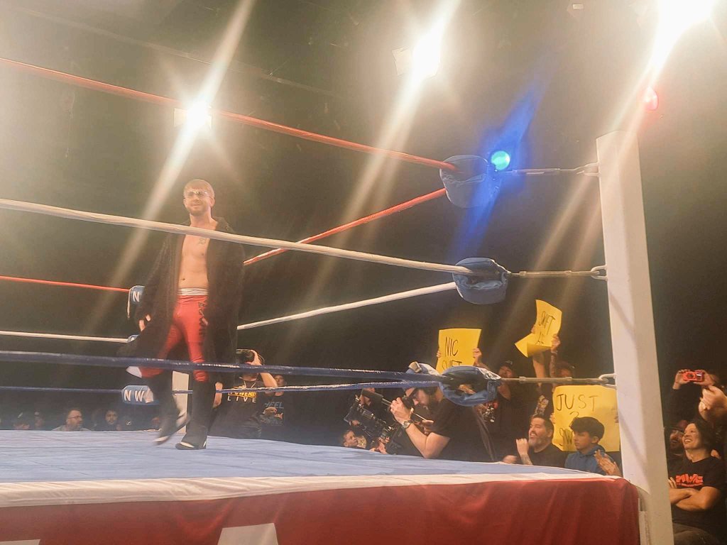 NegdogTV's tweet image. @DRex_813 Nic Swift makes his @nwa debut at the @wedupbs studios in Tampa. Another sell out crowd for Mr. Swift! #Just2Swift does @Billy know he has a superstar?! @sagaftra @sagaftranews @bmi Better sign him before @AEW @WWENXT or @WWE @WWEID finds him!