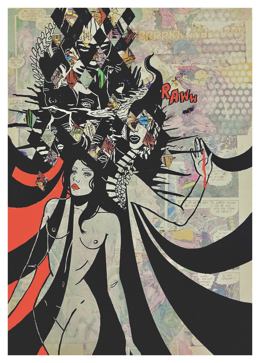 Been staring at these little diamonds all day

Cut them from 80s comic books and as much as I love my old magazines these feel different… more personal