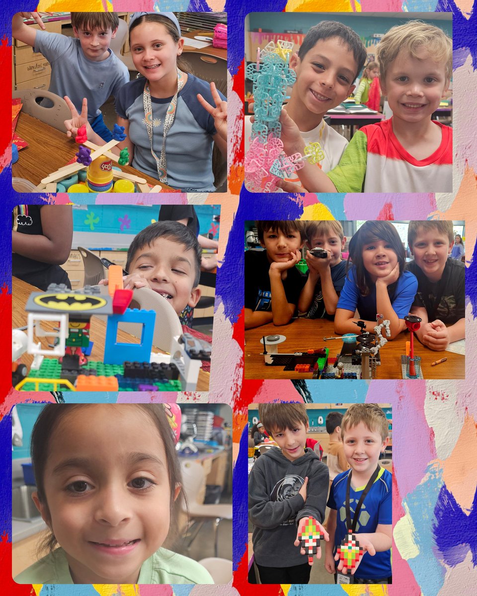 Friday art stations are a time to explore &amp; create #bengalpride <a href="/bryantelem/">Bryant Elementary</a>