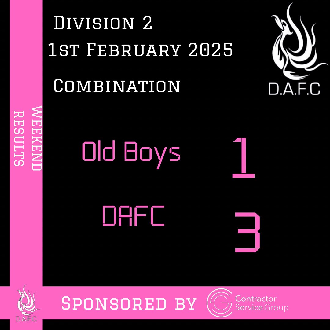 A fantastic overall performance from the pinks on Saturday against a very good and young old boys side in a feisty fixture. Our goalscorers were Jamie Clague, Lee Sum and Jack Lewis. MOTM Jack Lewis