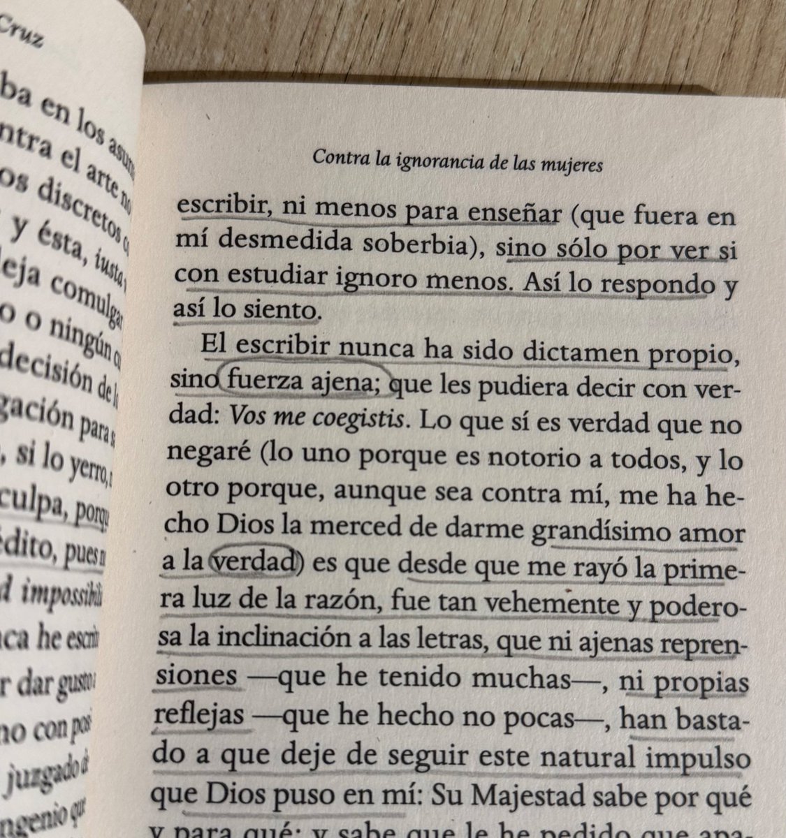 Contra la ignorancia de las mujeres.