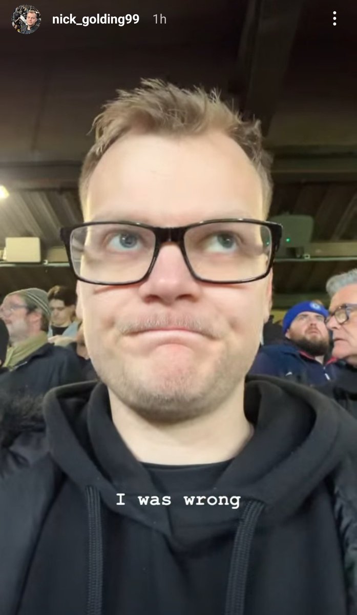 NickG_Struggles's tweet photo. Nick is struggling with being a Chelsea fan....again. 😂😂😂

#NickGoldingStruggles https://t.co/zE5d0Y0hvd