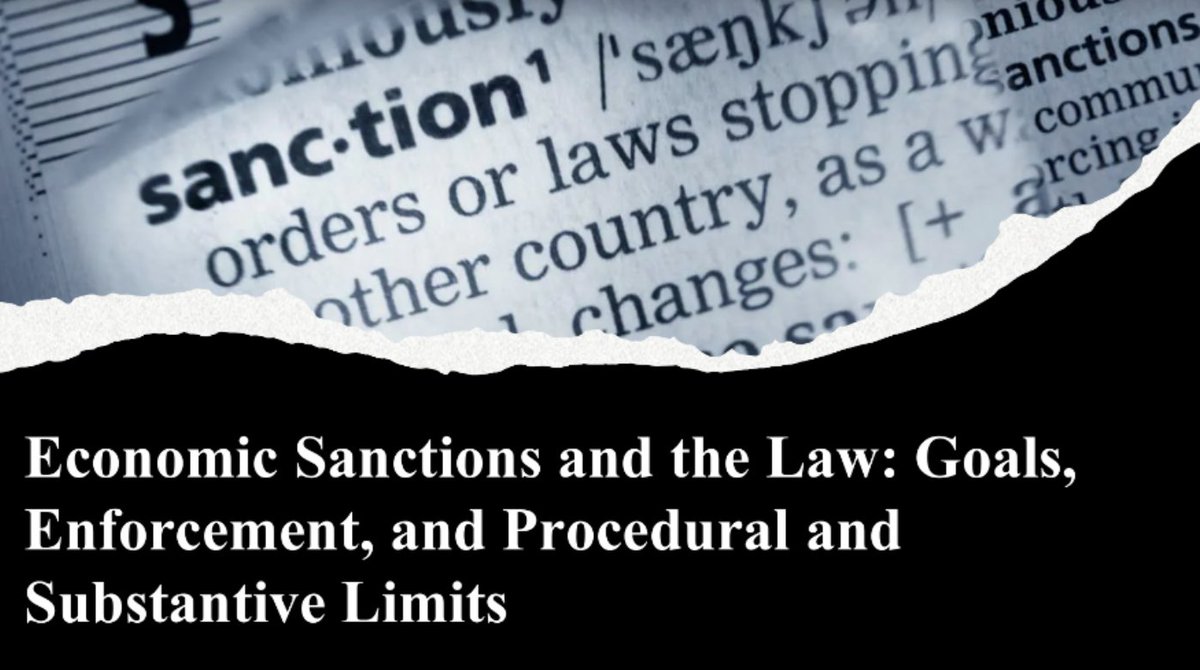 FordhamILJ's tweet image. The Fordham ILJ invites you to attend its Spring 2025 Symposium: "Economic Sanctions and the Law: Goals, Enforcement, and Procedural and Substantive Limits." ILJ's Symposium, to be held on February 21, 2025. Here is the link to register: t.e2ma.net/message/62js9j…