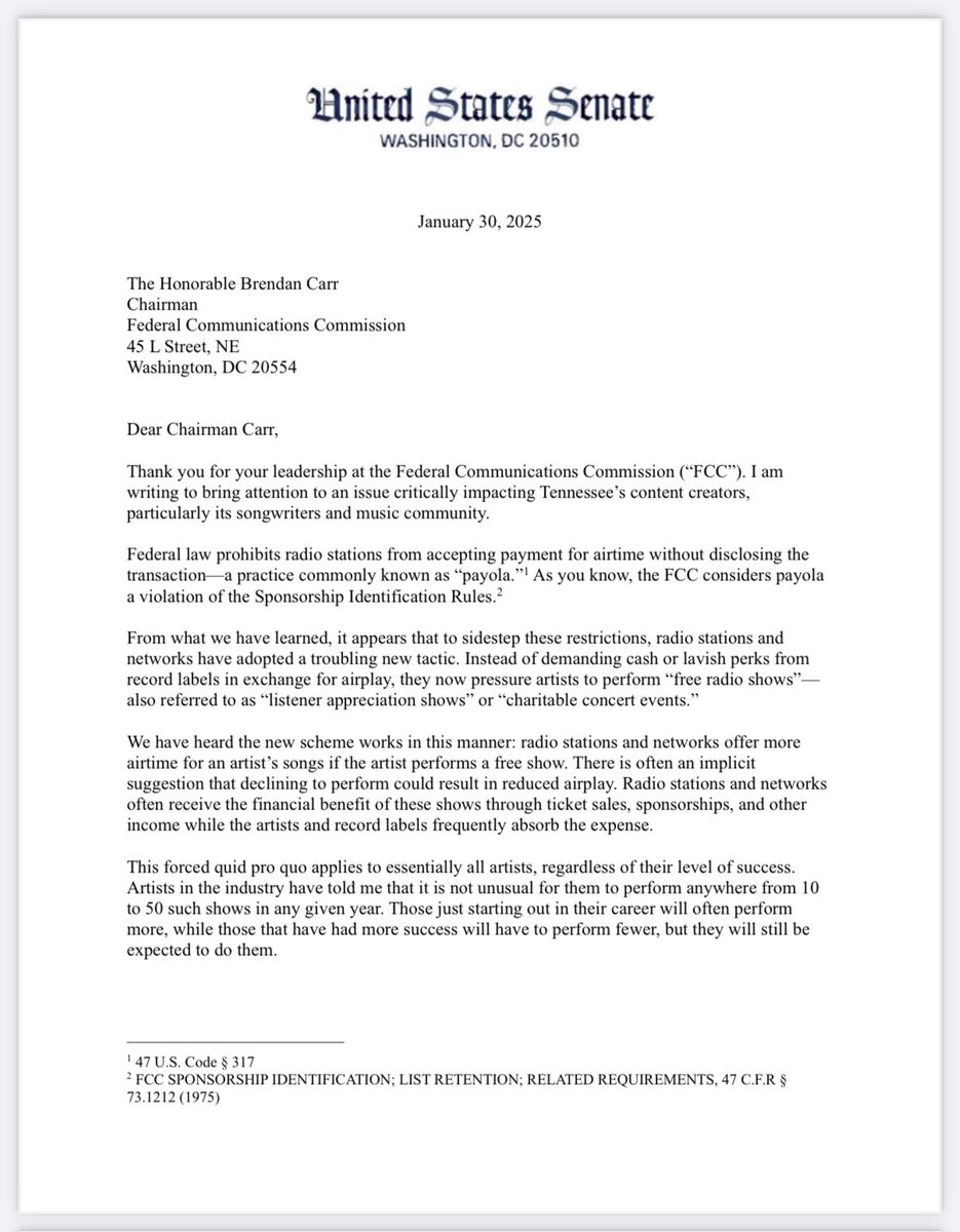 Brendan Carr tweet media