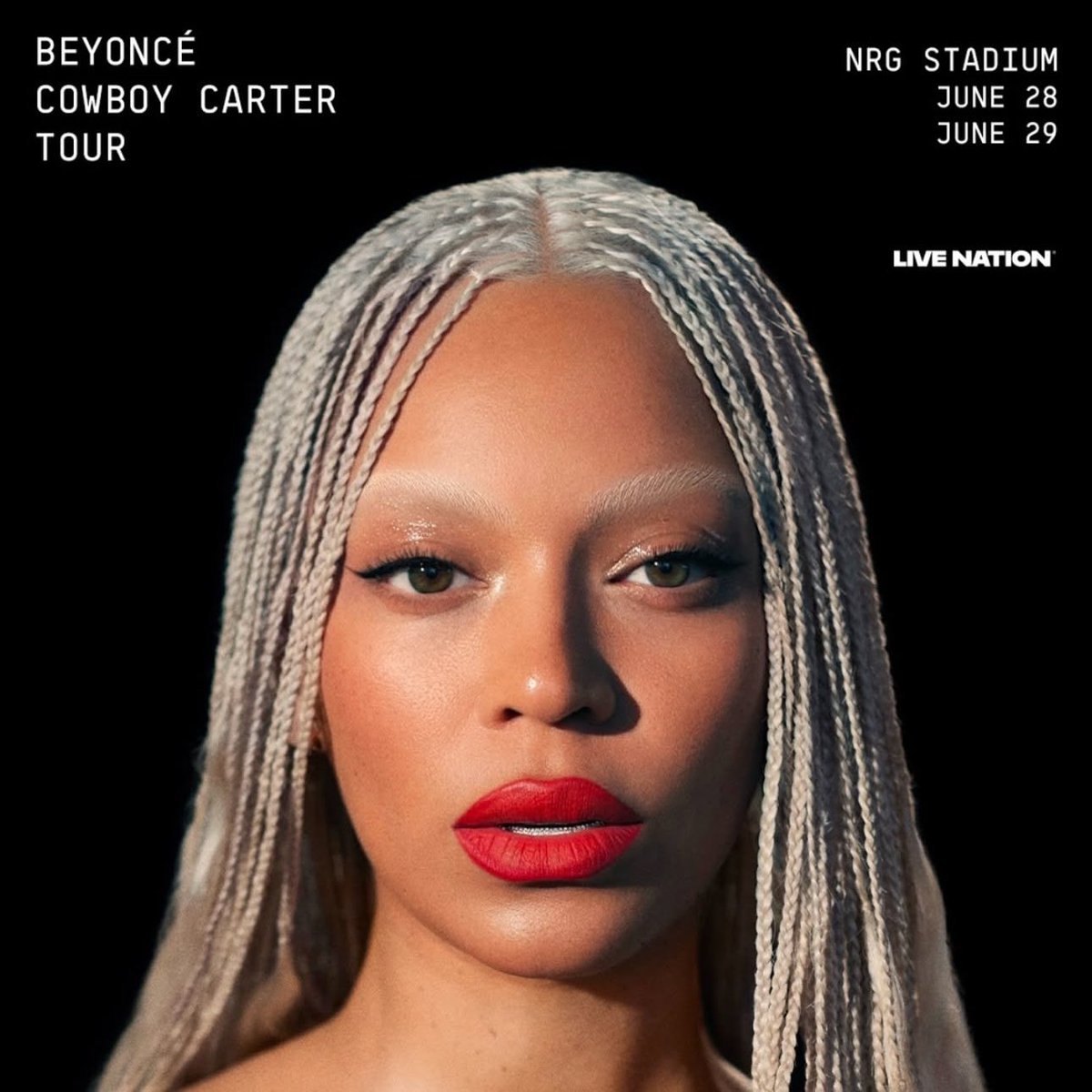 CowboyCarterWT's tweet photo. 📢 Houston Hive

Beyoncé’s hometown shows are set for NRG Stadium in Houston this June. Will you be getting a ticket?

📅 June 28 → https://t.co/eIv7ZbfRSm
📅 June 29 → https://t.co/aKdSK4zqnt https://t.co/jCtOZI6vNF