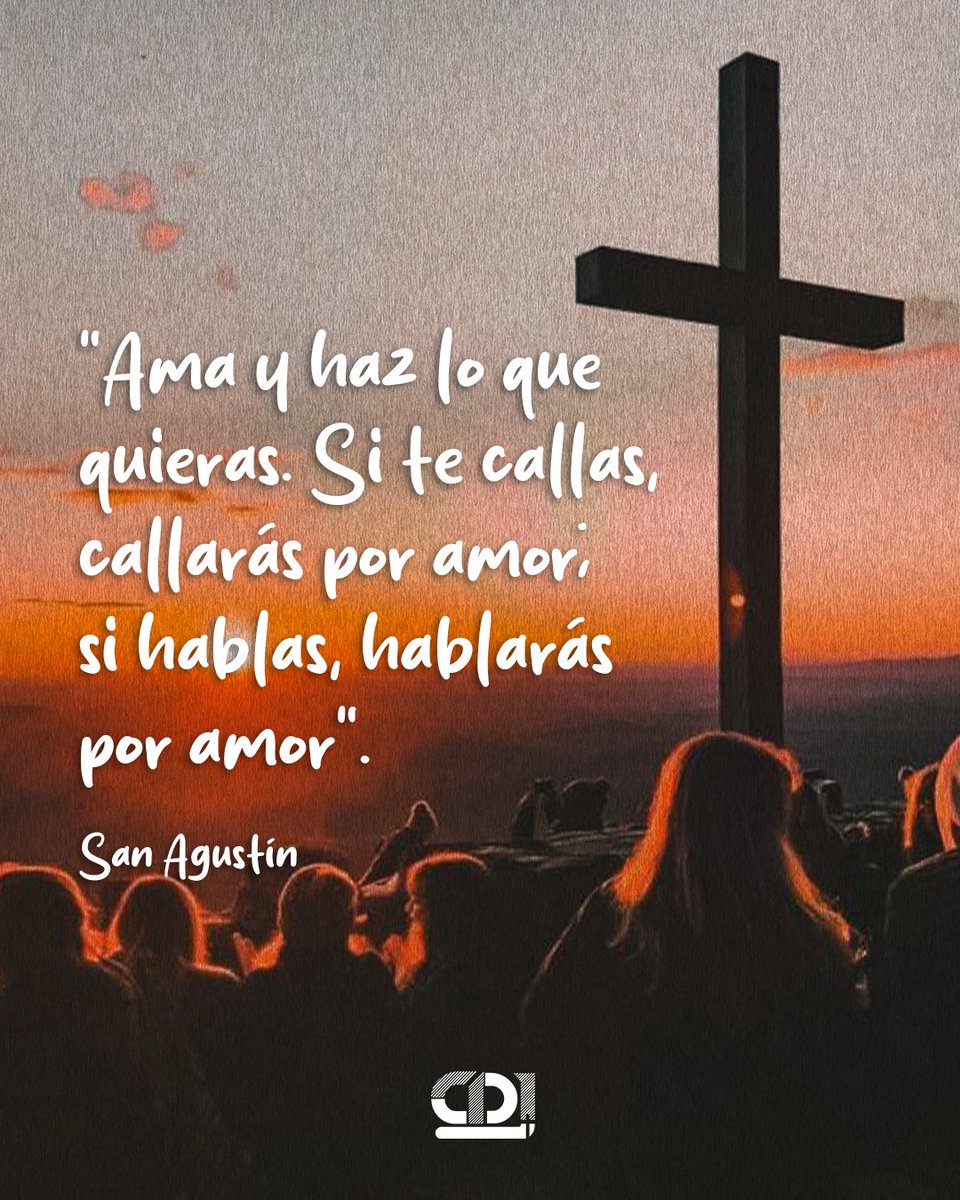 CDJESNE's tweet photo. San Agustín nos da una gran lección: ¡Todo hazlo con amor! https://t.co/rHo06dlDrc