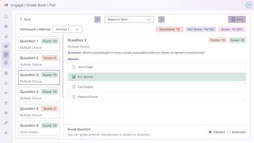 yujainc's tweet image. The YuJa Engage Student Response System’s most recent updates make student polling easier than ever: 
✅ Redesigned Poll-Taking Experience
✅ New Results Page with Color-Coded Indicators
✅ Revamped Grading and Grade Book
Read more: buff.ly/4hF7MKN
#StudentResponseSystem