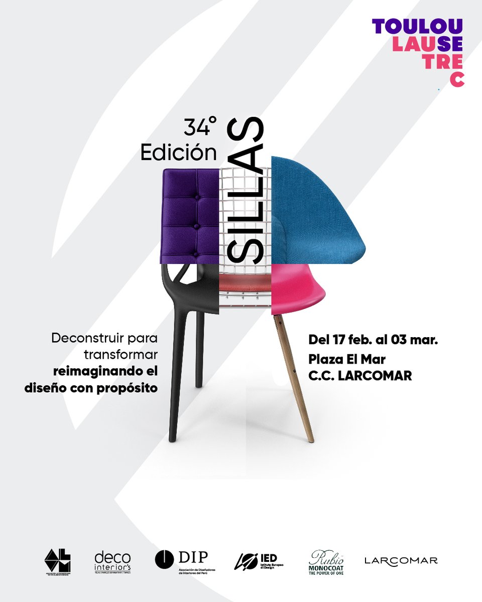 🎉 La creatividad toma forma en la 34ª edición de Sillas.

Nuestro alumnos de Arquitectura de Interiores reinventan el diseño con propósito en piezas únicas.

📍 Visítanos en Larcomar, Plaza El Mar, del 17/02 al 03/03. 💜
#Sillas34 #ViveDeLoQueAmas