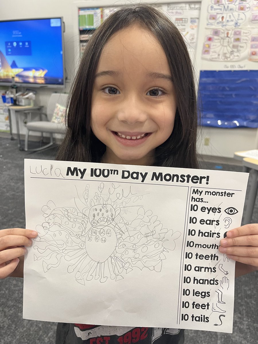 MsHTeachesK's tweet photo. Happy 100th Day of school! We had a fun day of 100-themed learning and creativity to celebrate being 100 days brighter! ☀️🌈 #WilsonWay @gowilsonrangers https://t.co/LLxg1W7eAP