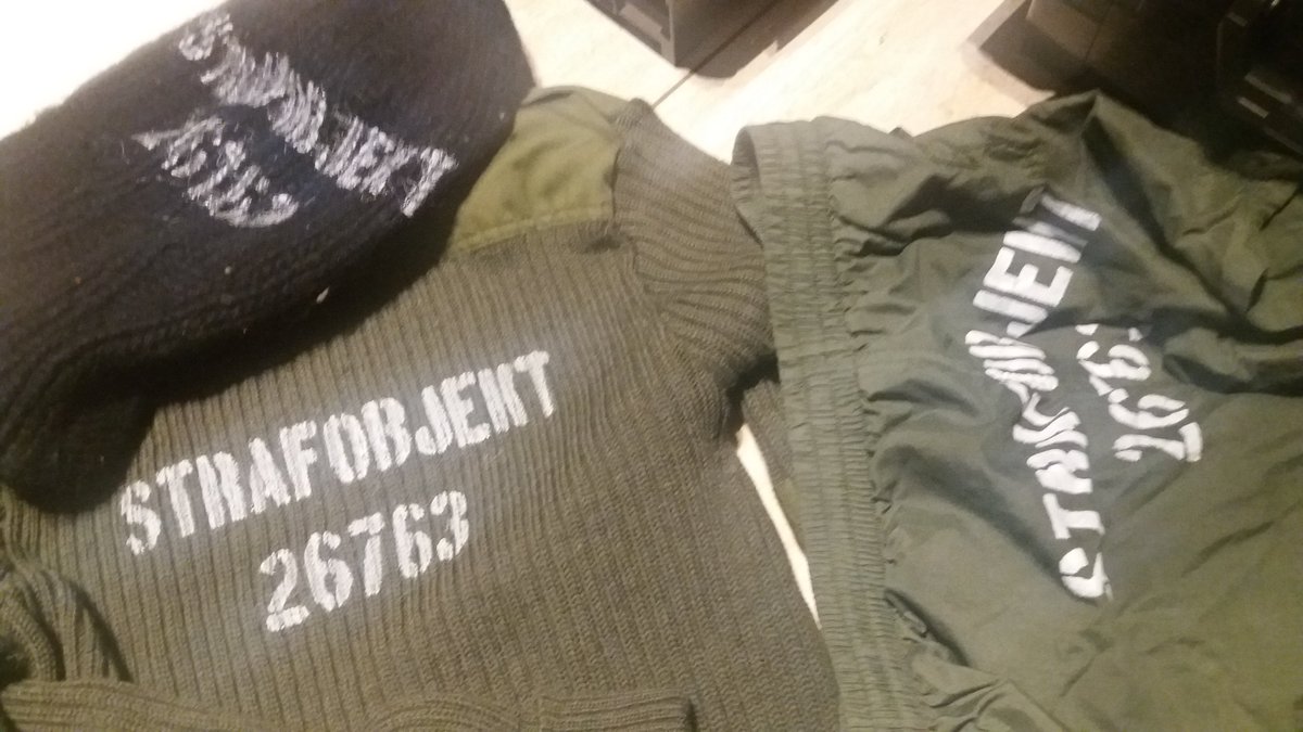 uniform for corporal punishment maked and labeled ...