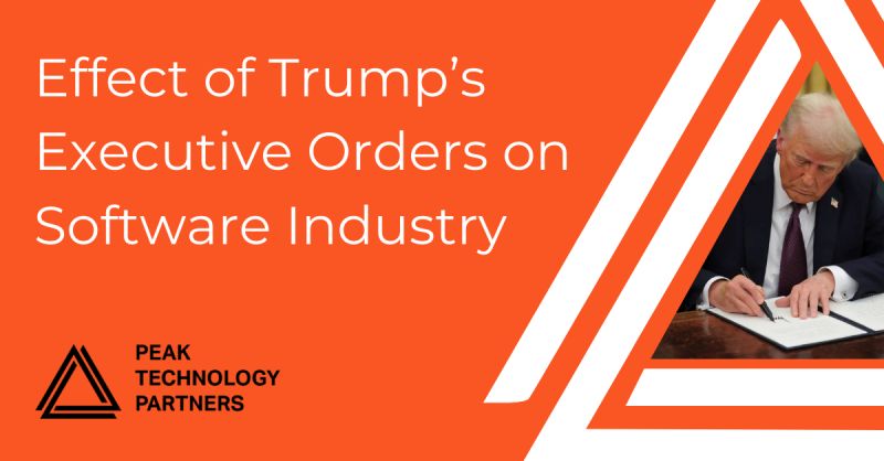 PEAKTechPartner's tweet photo. Trump’s executive orders are set to transform the software industry. From deregulating AI to pushing U.S. leadership in digital finance, these moves could spark innovation, yet also create regulatory uncertainty. 

Will AI and blockchain thrive, or will ethical concerns and policy shifts create hurdles? The future of tech is in flux. 

Read more here: https://t.co/SJwXWdxitZ