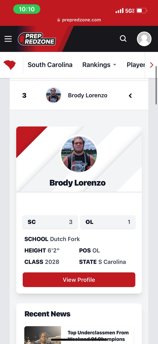 BrodyLorenzo's tweet photo. Thank @PrepRedzoneSC for ranking me #1 OL in the SC for 28’ and thank you for the write up @CDearing82 @iguerin @CoachBlakeCulb @DFHSRecruiting @CoachTeasley @TheUCReport @PJWilliamsIPS @RivalsWardlaw @CoachWillBC @DemetricDWarren @Coach_Stork @CoachPrioleauVT @bigka54 https://t.co/M0ff9PfOWs