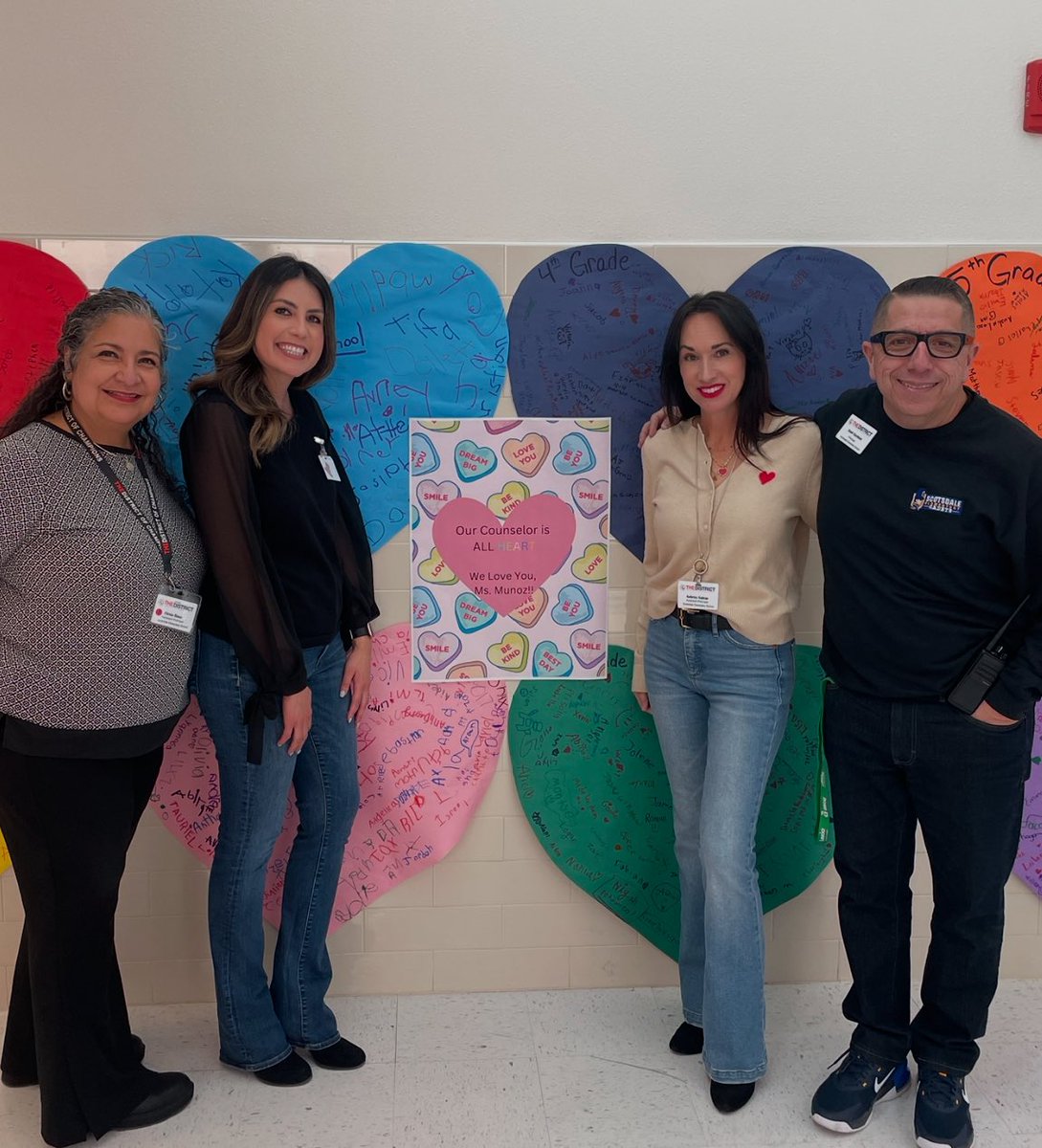 💛Scotsdale kicks-off Counselor’s Week with a special poster for Ms. Munoz. Kiddos across our school value and celebrate our counselor. Ms. Munoz is all heart! At Scotsdale…#CadetsExcel