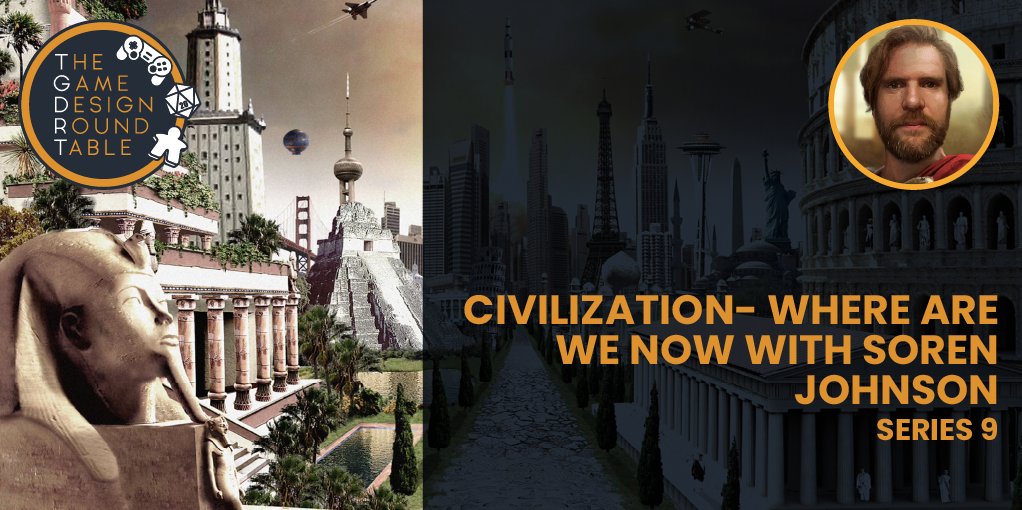 #podcast The Civilization Series returns with lead designer Soren Johnson, discussing teasers for Civilization VII, their excitement and concerns, and what they hope will change about the series. They also cover recent 4X releases, including Humankind.   <a href="/SorenJohnson/">Soren Johnson</a>