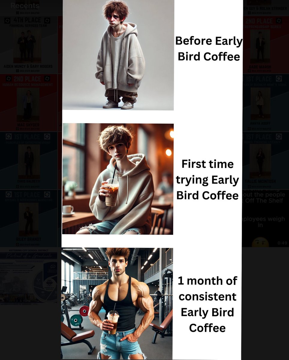 Results of Early Bird Coffee proven!!! #factual #proven #100accurate ☕️💪🏻🏋️